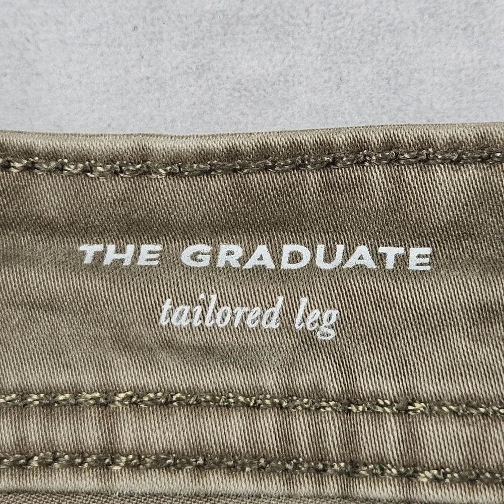 Adriano Goldschmied The Graduate Jeans Mens 38x32 Olive Tailored Leg Designer
